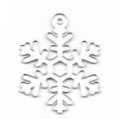 Ξύλινο Διακοσμητικό Νιφάδα 8X7,2cm 2τεμ_ERGO-433